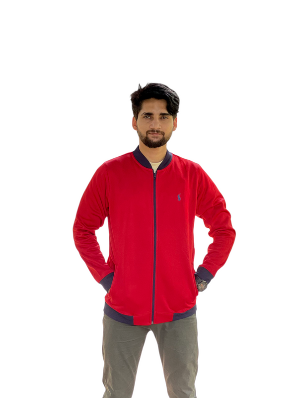 Polo Casual Jacket – Designed for Comfort & Style Red